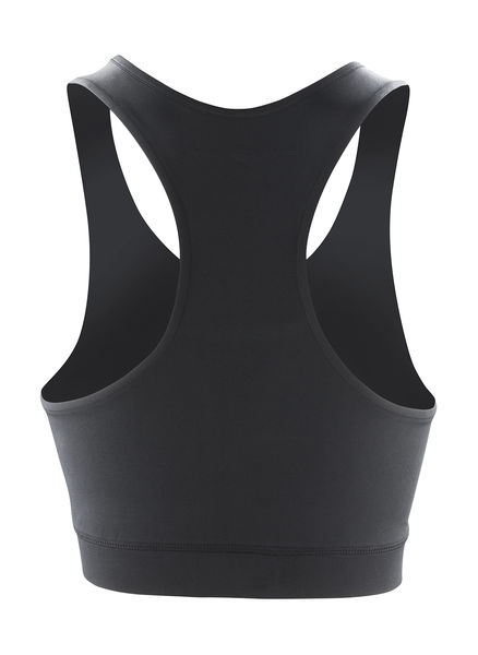 Brassière de sport personnalisée femme sans manches | Women`s Impact Softex® Crop Top Black