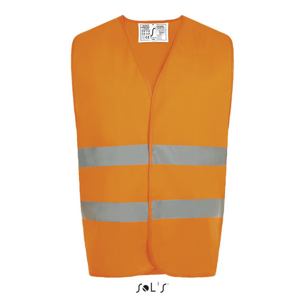 Gilet personnalisé de securité unisexe | Secure Pro Orange fluo