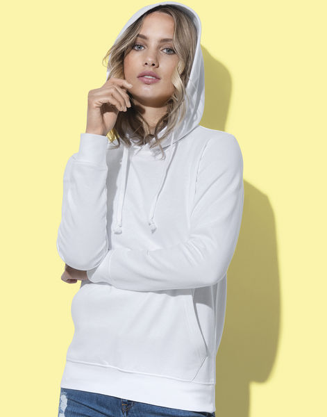 Hoodie femme personnalisé à manches longues | Hooded Sweatshirt Women White