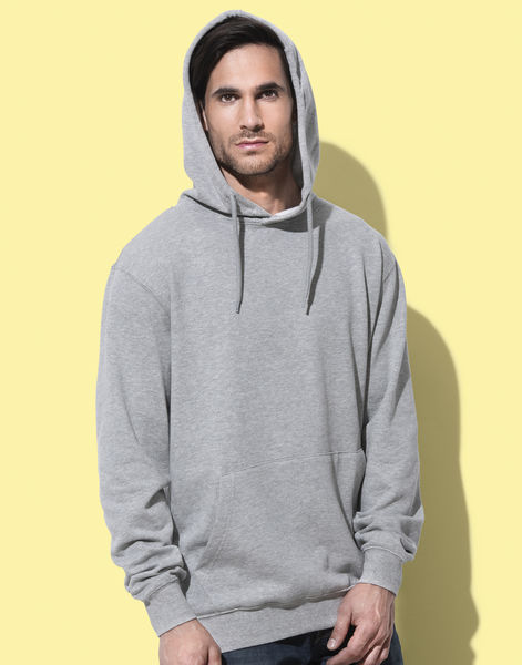 Hoodie homme personnalisé à manches longues | Hooded Sweatshirt Men Grey Heather