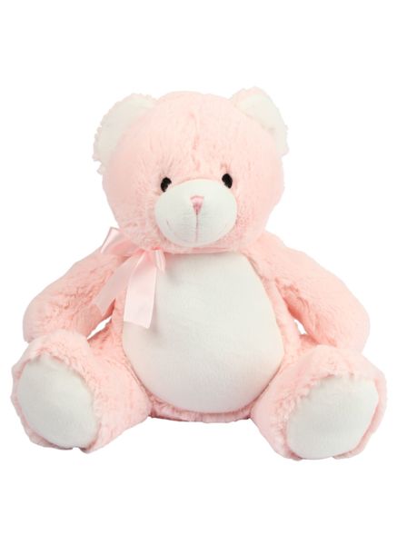 Ours en peluche publicitaire | Zippie new baby bear Baby Pink