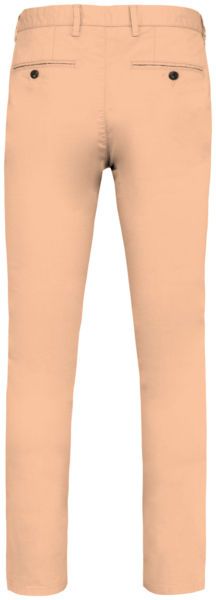 Pantalon chino personnalisé GOTS homme Pastel Apricot