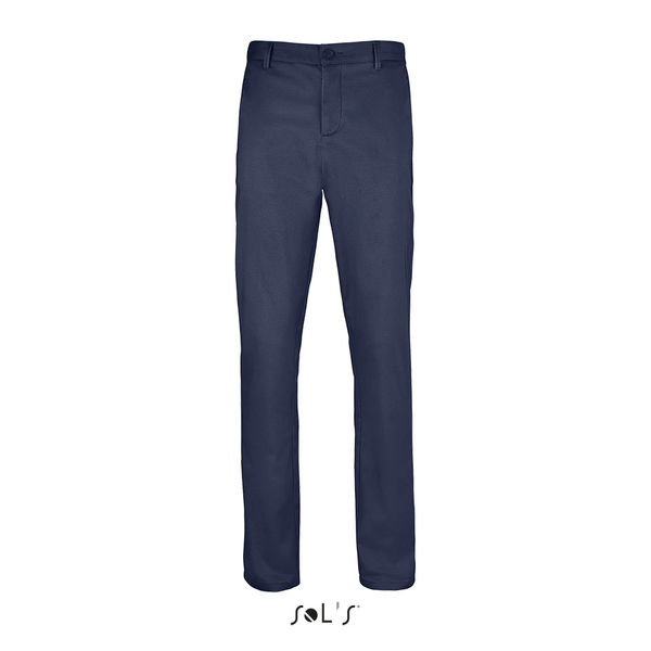 Pantalon stretch personnalisé en satin homme | Jared Men French marine