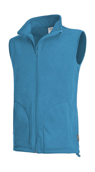 Polaire personnalisée homme sans manches | Active Fleece Vest Men Hawaii Blue