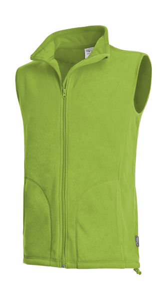 Polaire personnalisée homme sans manches | Active Fleece Vest Men Kiwi Green