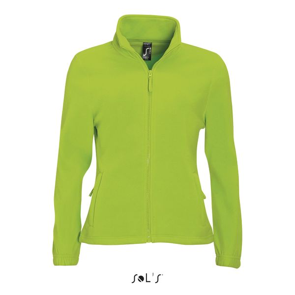 Veste personnalisée micropolaire zippée femme | North Women Lime