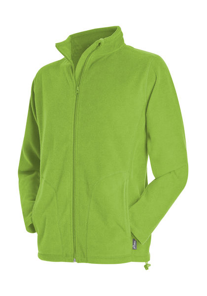 Polaire personnalisée homme manches longues | Active Fleece Jacket Men Kiwi Green