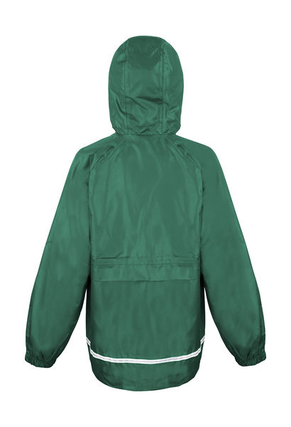 Veste personnalisée enfant manches longues raglan | CORE Junior Microfleece Lined Bottle Green