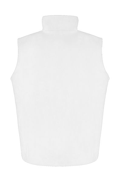 Polaire publicitaire homme sans manches | Fleece Bodywarmer White