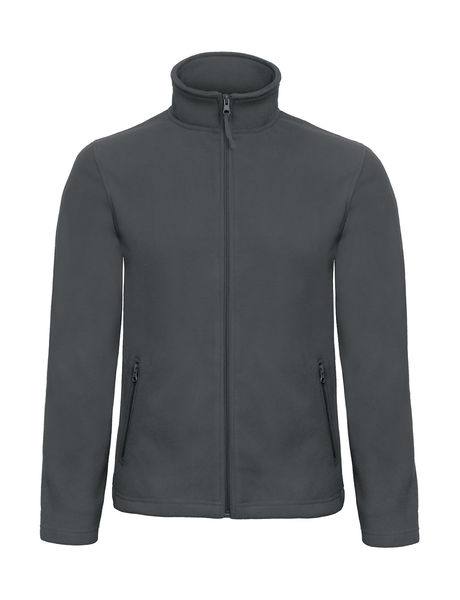 Veste polaire homme personnalisée | ID.501 Micro Fleece Full Zip Dark Grey