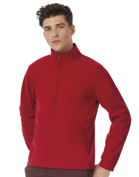 Veste polaire homme personnalisée | ID.501 Micro Fleece Full Zip Red