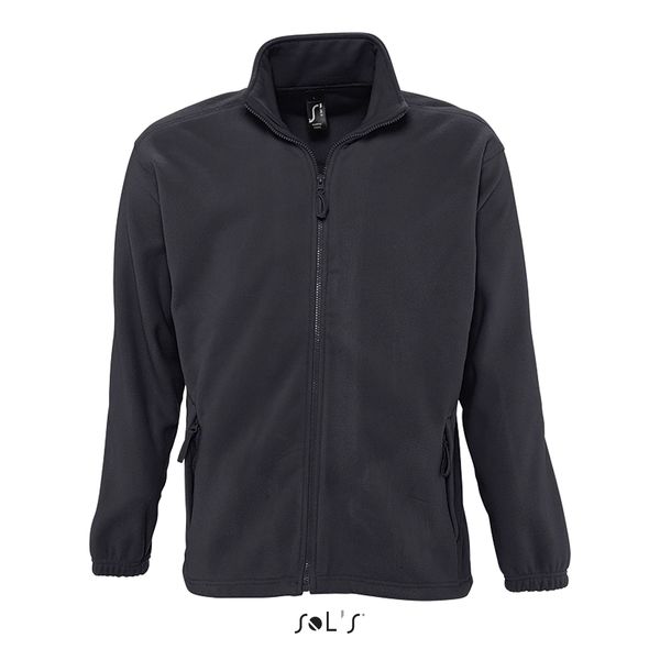 Veste publicitaire micropolaire zippée homme | North Anthracite