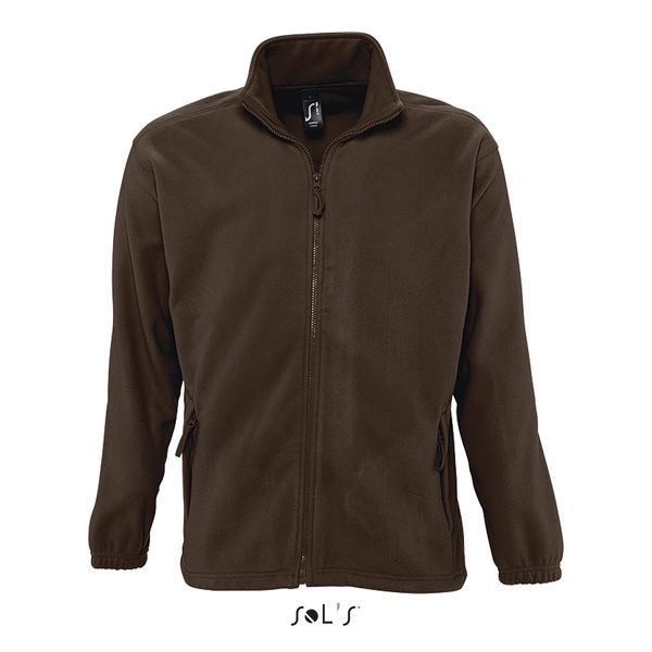 Veste publicitaire micropolaire zippée homme | North Chocolat foncé