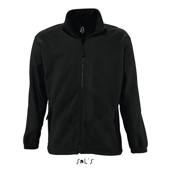 Veste publicitaire micropolaire zippée homme | North Noir