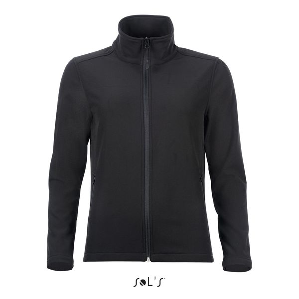 Veste personnalisée femme zippée softshell | Race Women Noir