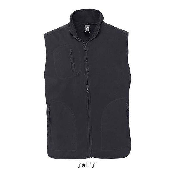 Gilet personnalisé polaire unisexe sans manches | Norway Anthracite