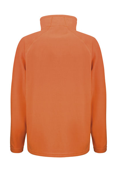 Polaire personnalisée homme manches longues raglan | Micron Orange