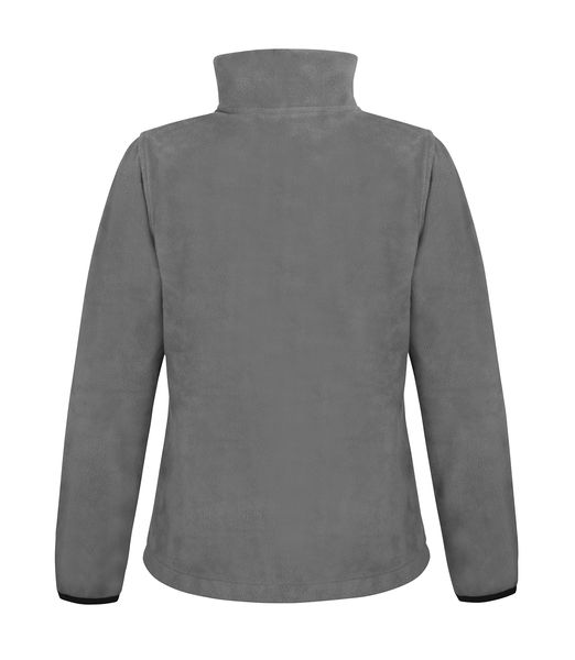 Polaire publicitaire femme manches longues cintrée | Womens Fashion Fit Outdoor Pure Grey