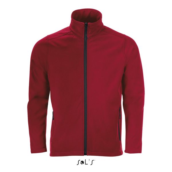 Veste personnalisée homme zippée softshell | Race Men Rouge piment