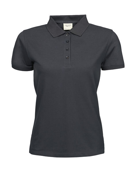 Polo personnalisé femme manches courtes | Skuli Dark Grey