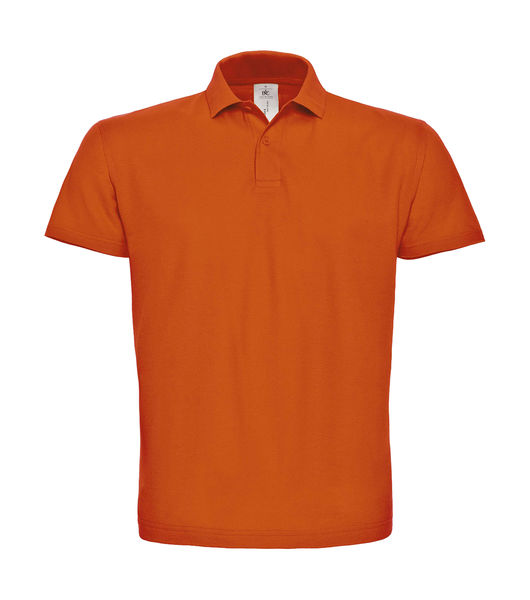 Polo homme publicitaire | ID.001 Piqué Polo Orange