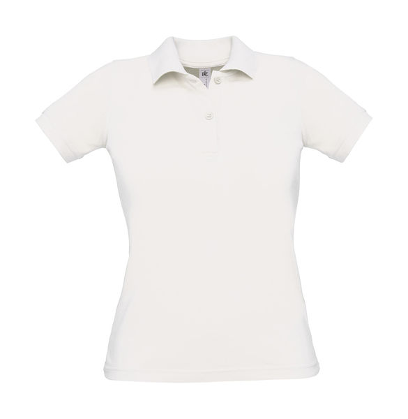 Polo femme publicitaire | Safran Pure women Polo White