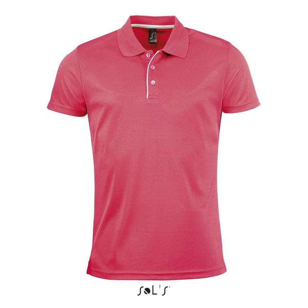 Polo personnalisé sport homme | Performer Men Corail fluo