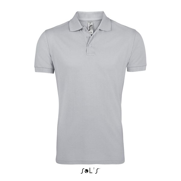 Polo publicitaire homme polycoton | Prime Men Gris pur