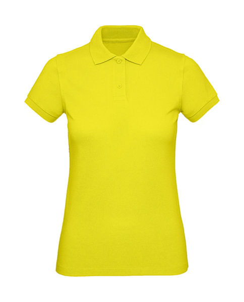 Polo bio femme personnalisé | Inspire Polo  women Solar Yellow