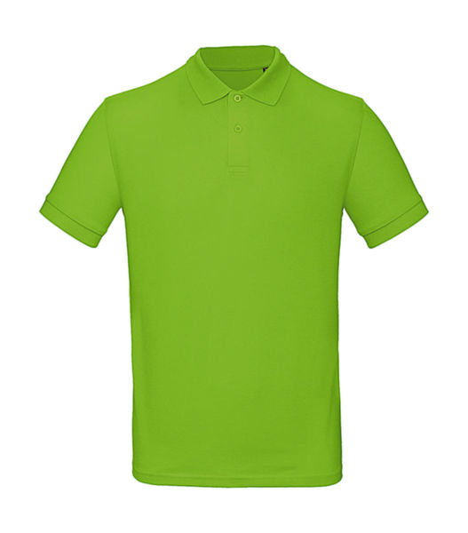 Polo bio homme publicitaire | Inspire Polo  men Orchid Green