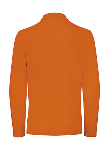 Polo homme manches longues personnalisé | ID.001 LSL Polo Orange