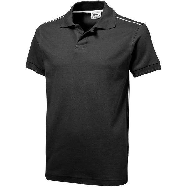 Polo personnalisé manches courtes Backhand Noir