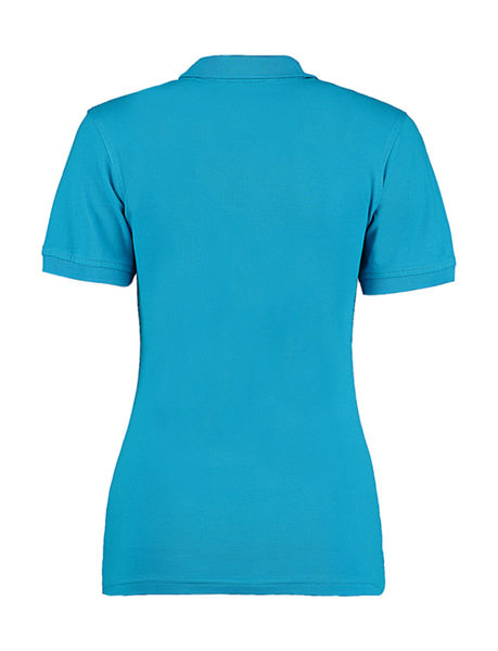 Polo publicitaire femme manches courtes col en v | Horwood Turquoise