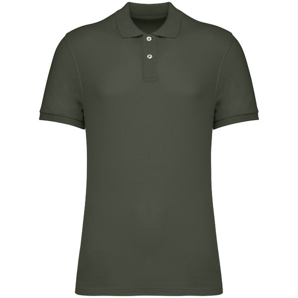 Polo personnalisé bio maille piquée homme Organic khaki