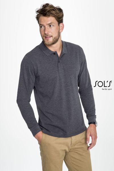 Polo personnalisé piqué manches longues homme | Perfect LSL Men