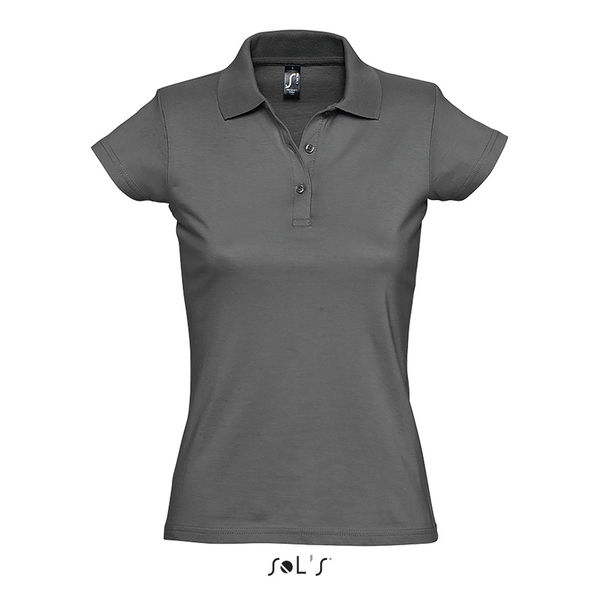 Polo personnalisé femme | Prescott Women Gris foncé