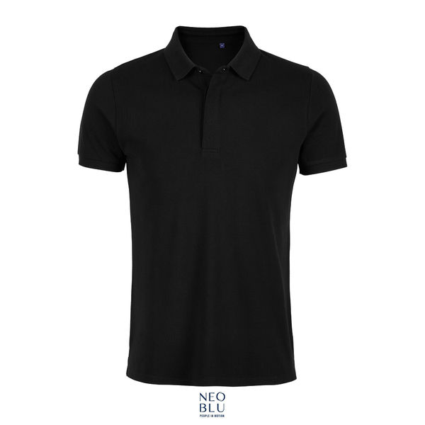 Polo Piqué personnalisé | Owen Men Noir profond