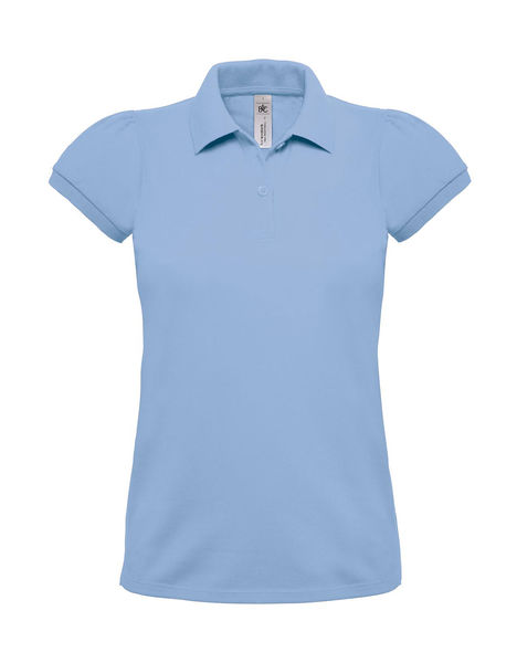 Polo femme heavymill publicitaire | Heavymill women Polo Sky Blue