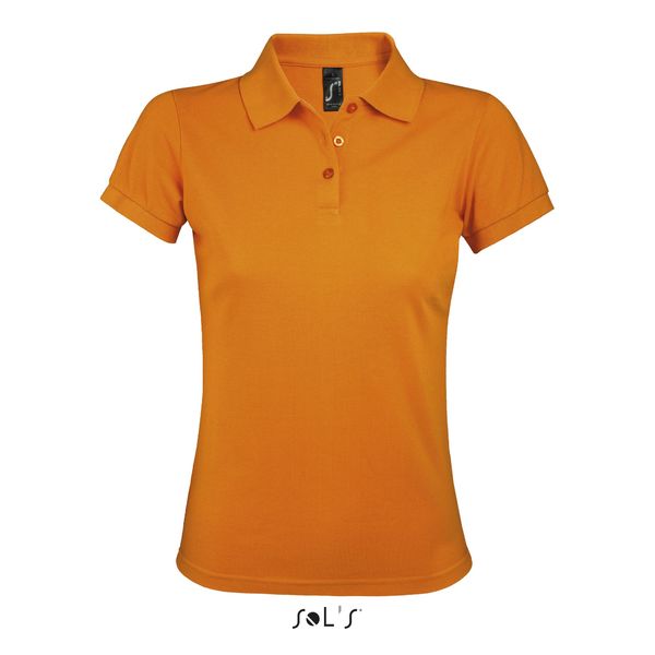 Polo personnalisé femme polycoton | Prime Women Orange