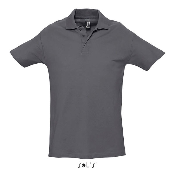 Polo publicitaire homme | Spring II Gris souris