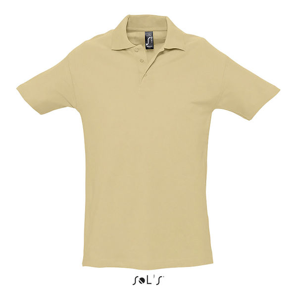 Polo publicitaire homme | Spring II Sable