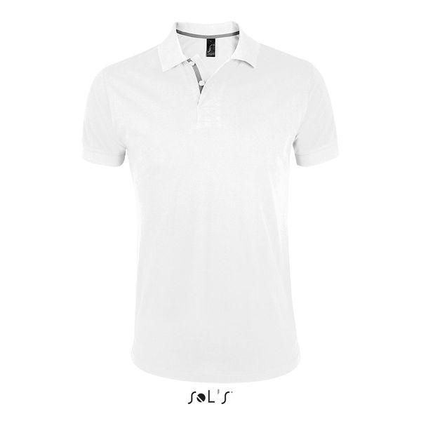 Polo publicitaire homme | Portland Men Blanc