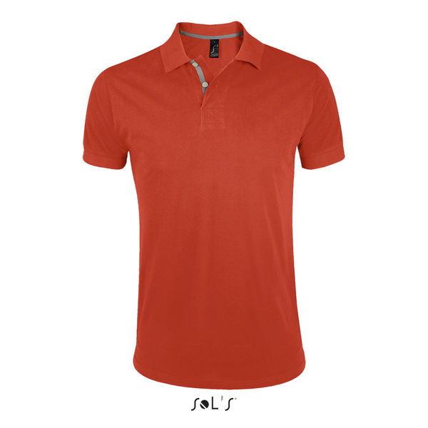 Polo publicitaire homme | Portland Men Orange brûlée