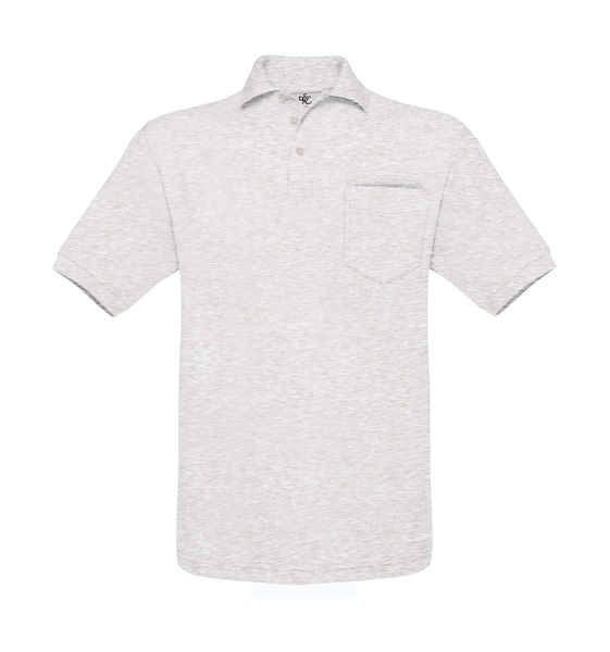 Polo publicitaire manches courtes | Safran Pocket Polo Ash