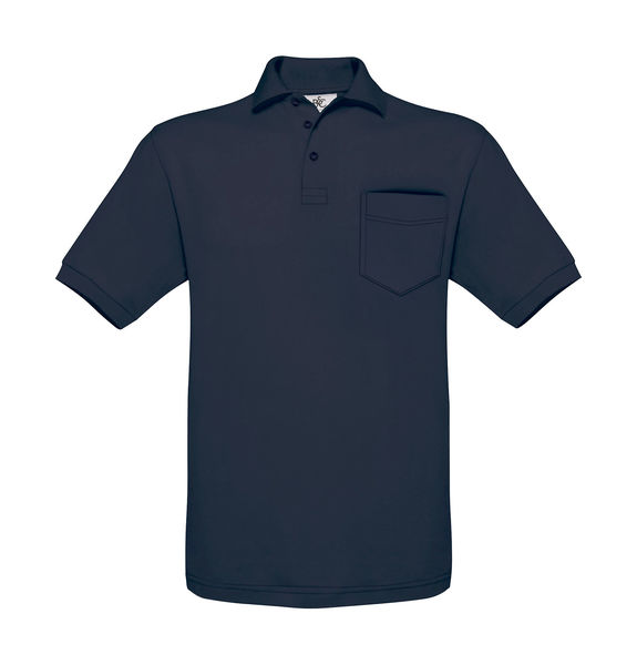 Polo publicitaire manches courtes | Safran Pocket Polo Navy