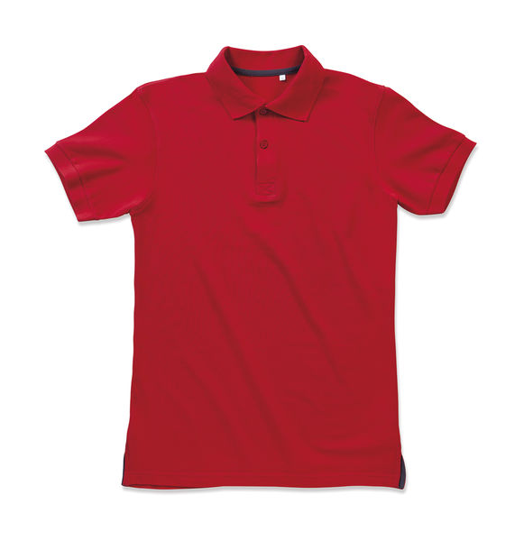 Polo publicitaire homme manches courtes | Henry Polo Men Crimson Red