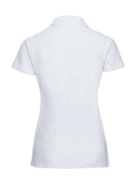 Polo personnalisé femme manches courtes | Sky Gate White