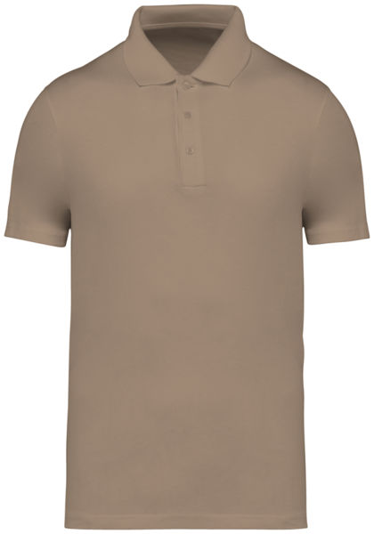 Polo publicitaire coton biologique homme Wet sand