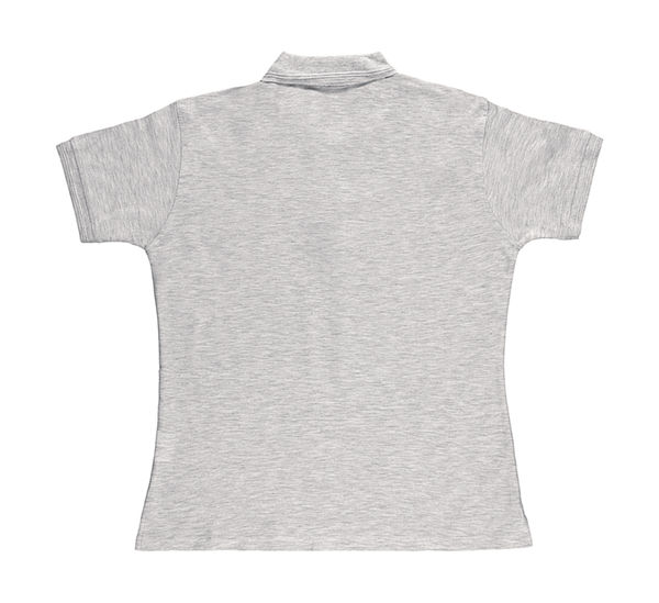 Polo publicitaire femme manches courtes | Hazel Ash Grey