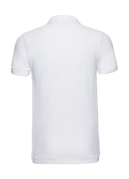 Polo stretch homme publicitaire | Juribei White